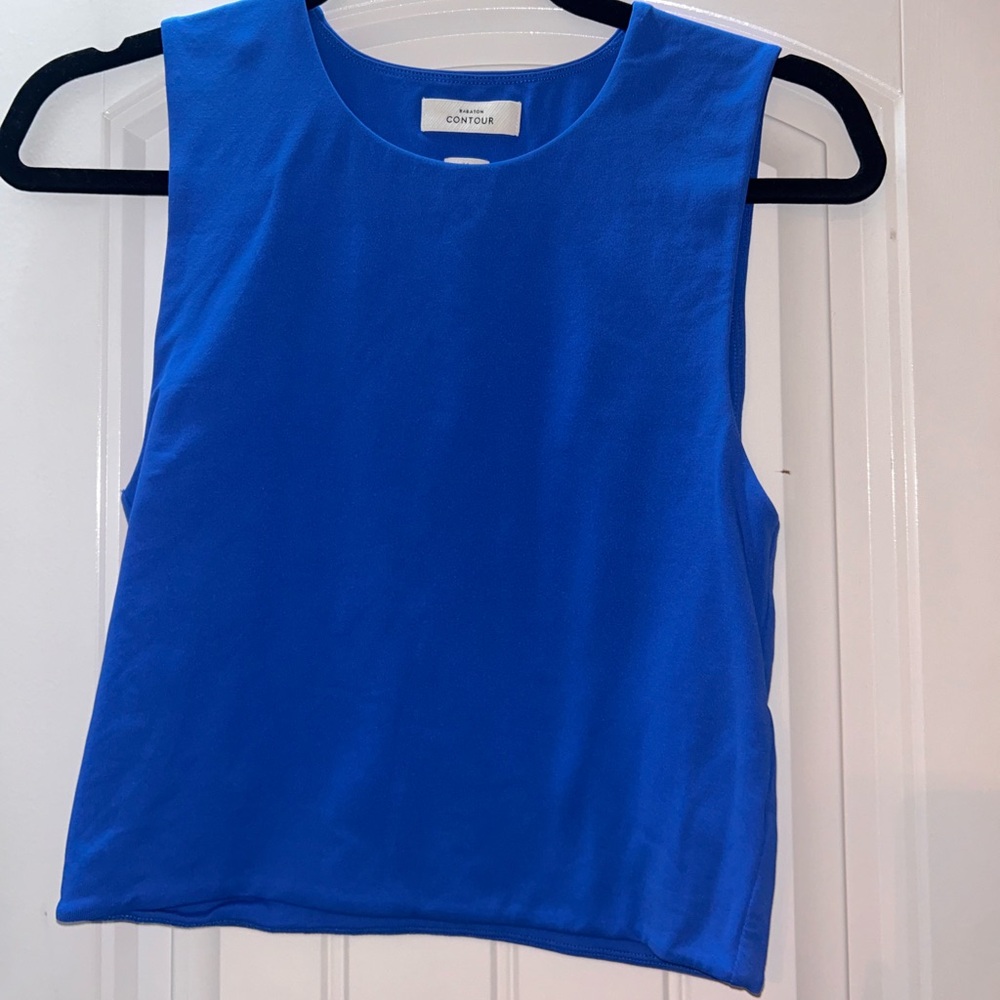 Aritzia Babaton blue tank top